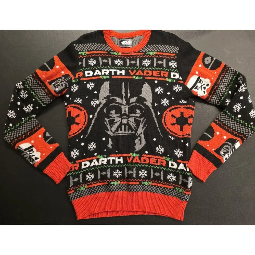Geeknet Star Wars Darth Vader Ugly Sweater Ugly Christmas Sweatshirt‎ Medium